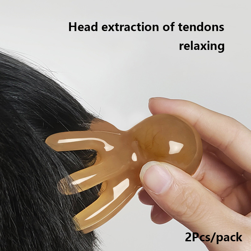 Spa Wellness Usa - 2Pcs Resin Octopus Comb Scalp Meridian