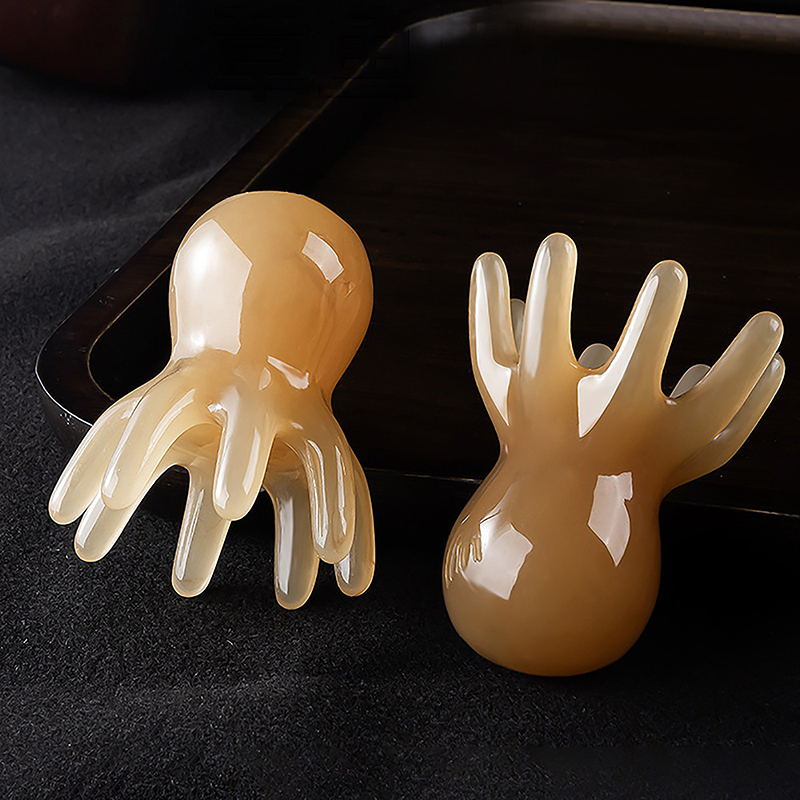 Home Spa Wellness - 2Pcs Resin Octopus Comb Head Massager