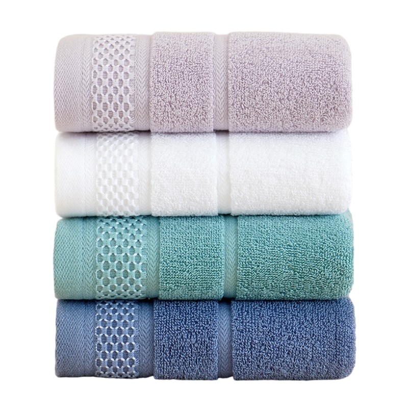 Home Spa Wellness - 1/4/6PCS Cotton Bathroom Towel Set -