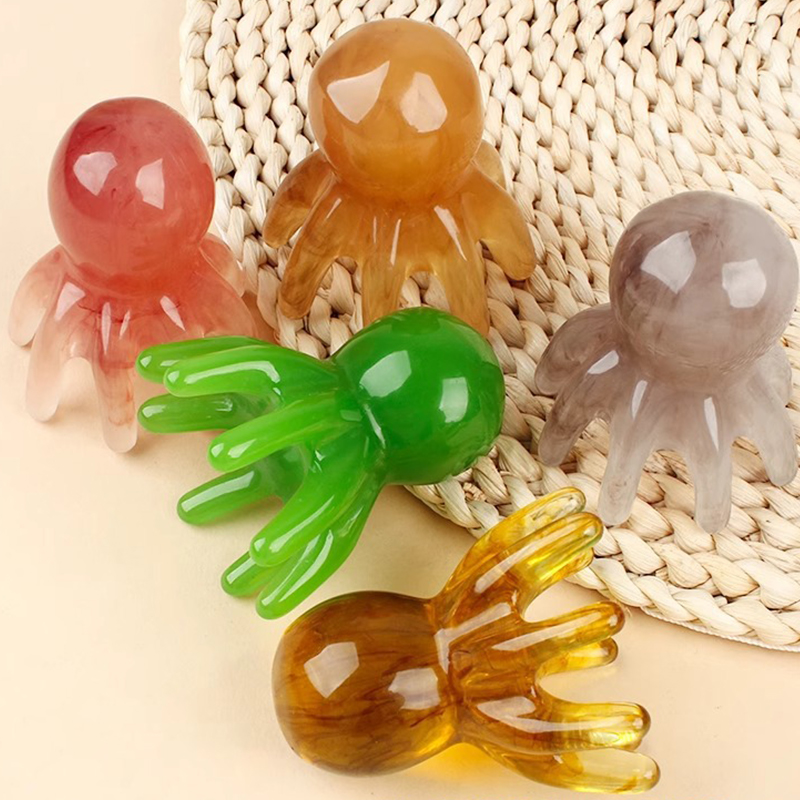 Resin Octopus Comb Head Massag - Home Spa Wellness review and price