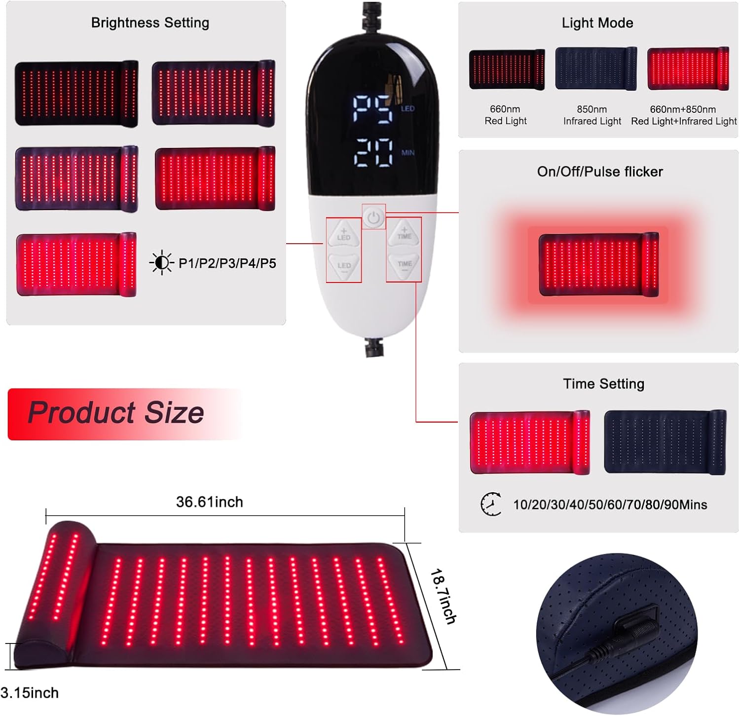 Red Light Therapy Mat with Far - Home Spa Wellness review and price