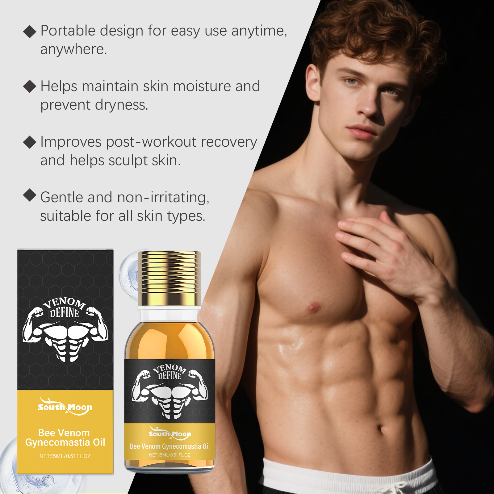 Bee Venom Gynecomastia Oil For - Spa And Wellness review and price