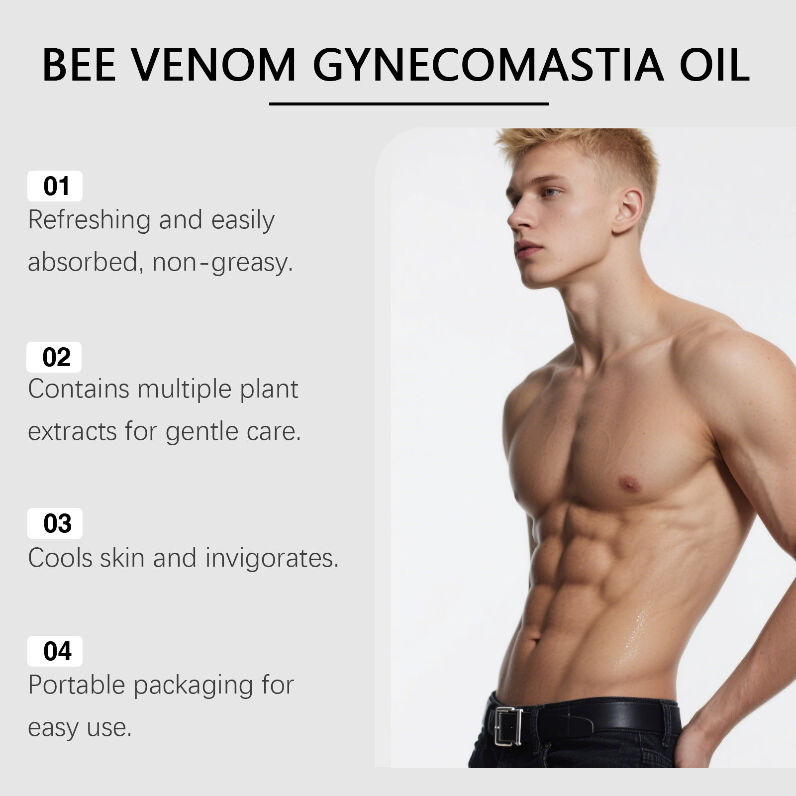 Bee Venom Gynecomastia Oil For - Spa And Wellness review and price