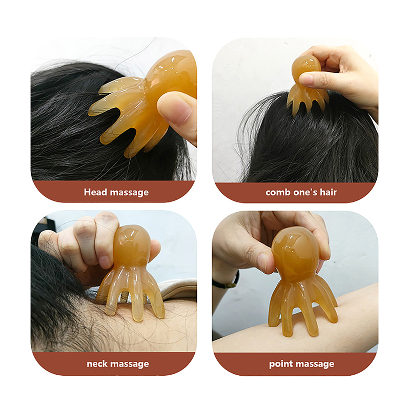 2Pcs Resin Octopus Comb Scalp  - Spa Wellness Usa review and price