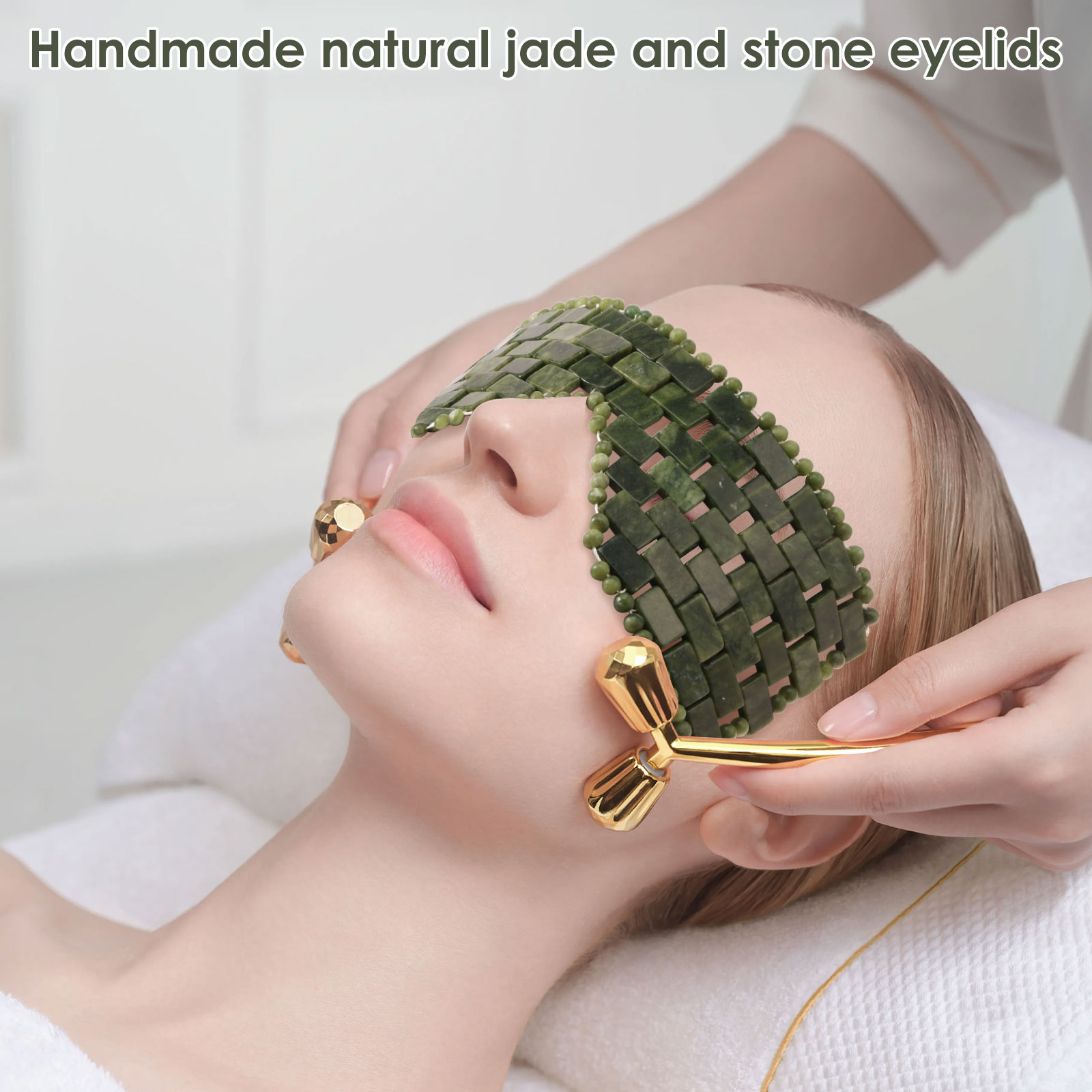 Natural Jade Face Eye Mask Coo - Home Spa Wellness review and price