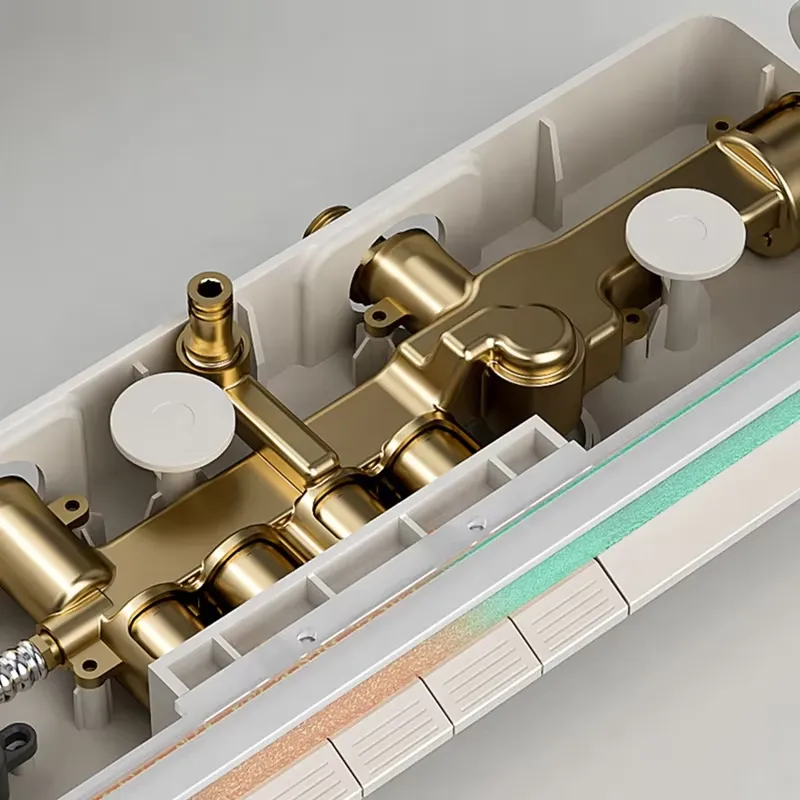 Brass Digital Waterfall Shower - Spa & Wellness Hotel Diamond Ustroń review and price