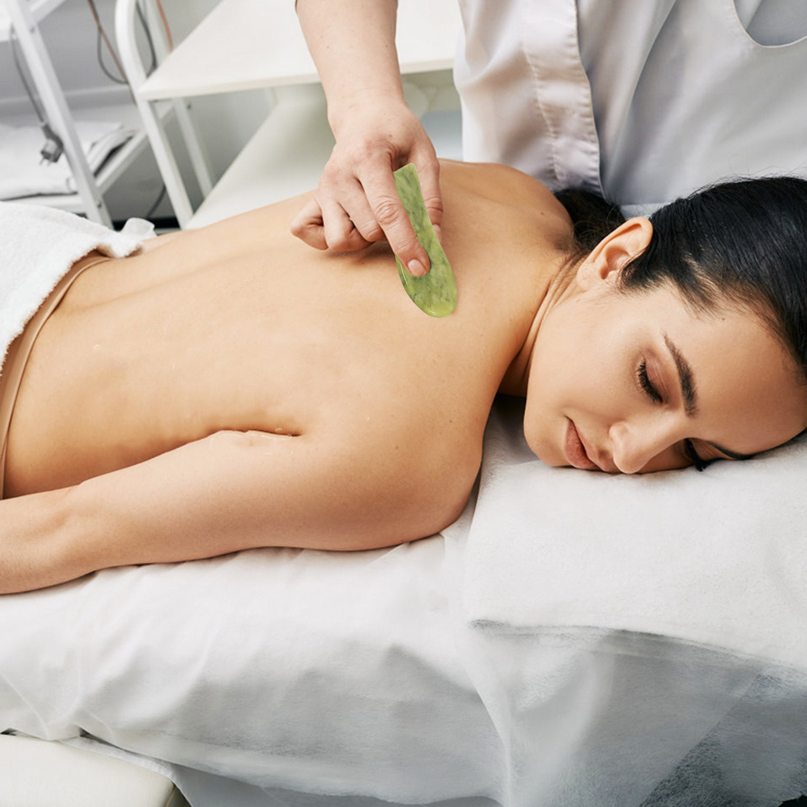 2Pcs Natural Jade Gua Sha Scra - Spa And Wellness review and price