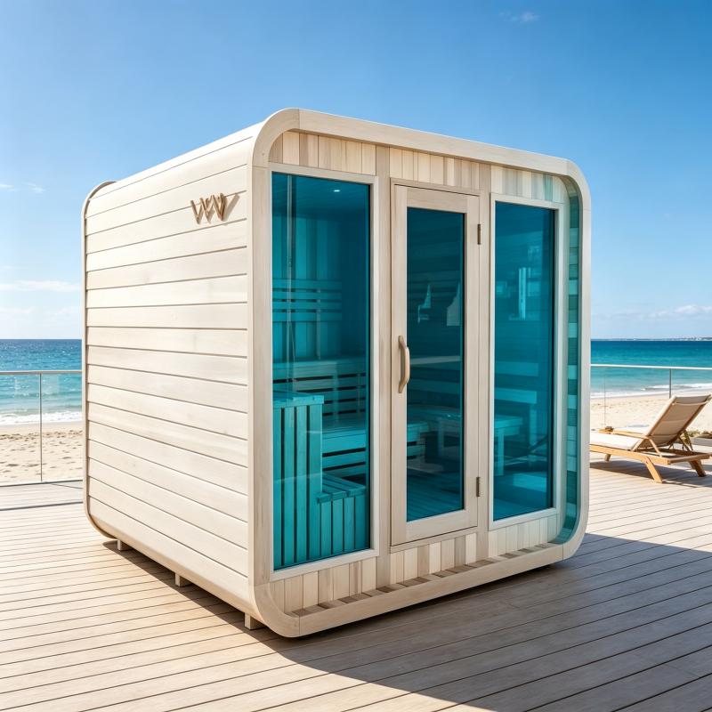 Custom Size Sauna Room Solid W - Spa Wellness Usa review and price