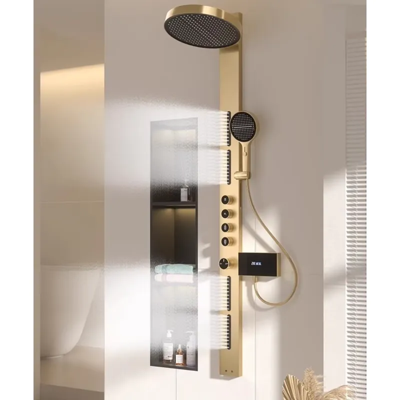 Brass Rainfall Shower Panel Se - Spa & Wellness Hotel Diamond Ustroń review and price